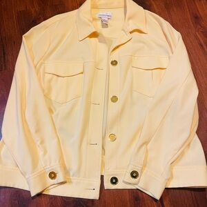 Drapers and Damons Light Yellow Jean Jacket- Thin, And Comfy but Elegant.